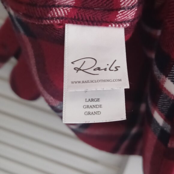 Rails Hunter Plaid Flannel Button down Shirt - Picture 7 of 8